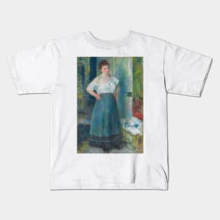 The Laundress by Auguste Renoir Kids T-Shirt